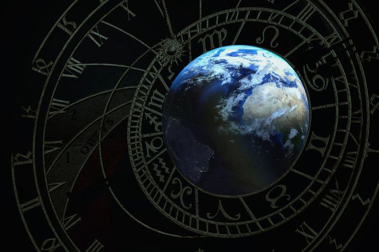 terra e ruota dello zodiaco